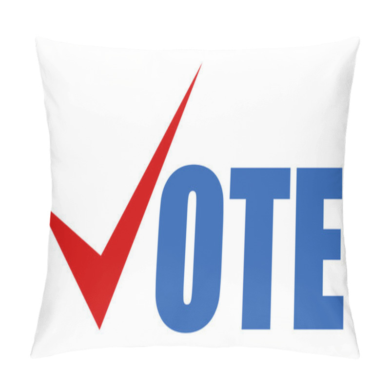 Personality  Vote - Election Day Vector Illustration Pillow Covers