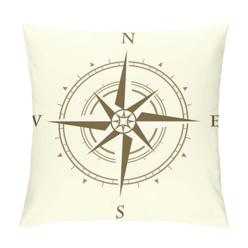 Personality  Compass Pillow Covers