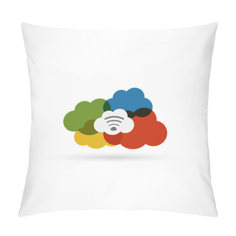 Personality  Cloud Wi-fi Icon Pillow Covers