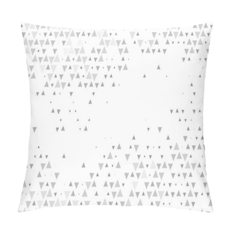 Personality  White Paper Background With Triangles. Seamless Pattern Pillow Covers