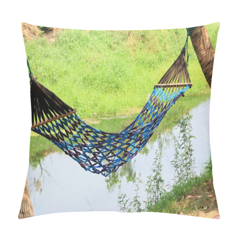 Personality  Rope Hammock In Nature Pillow Covers