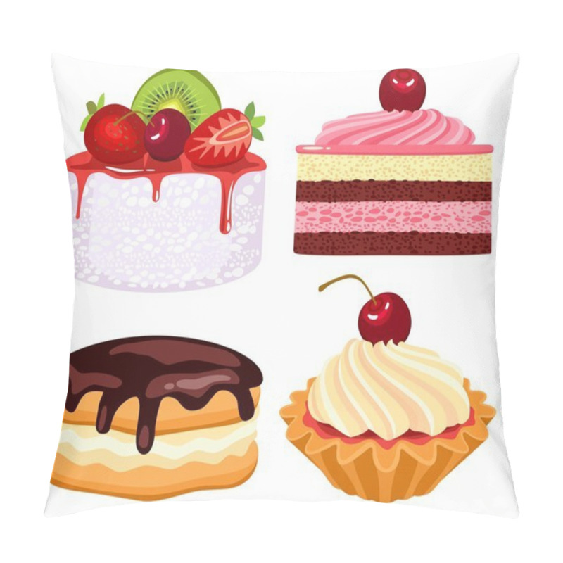 Personality  Collection Of Beautiful Cakes Pillow Covers