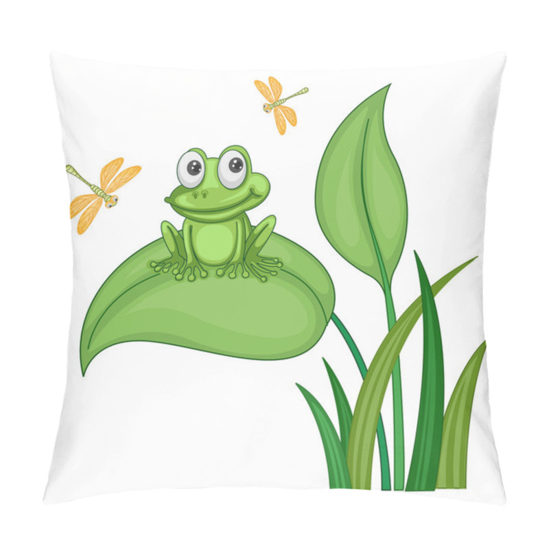 Personality  Green Frog Pillow Covers