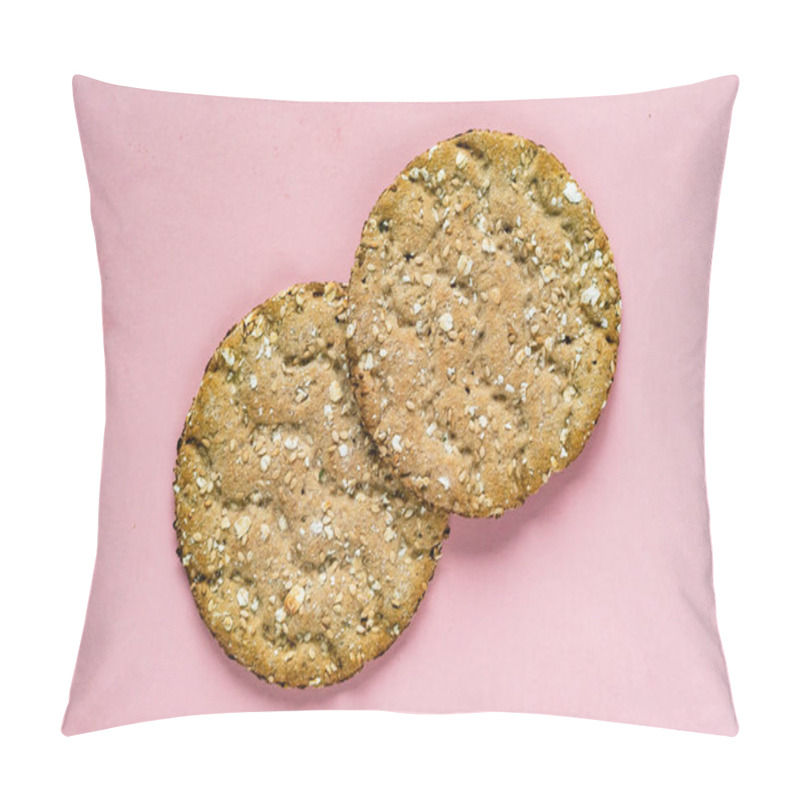 Personality  The Crispbread On The Pink Background Pillow Covers