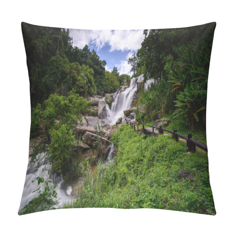 Personality  Mae Klang Waterfall, Thailand Pillow Covers