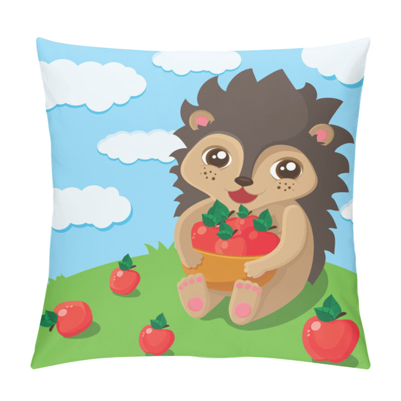 Personality  Little Cute Hedgehog Pillow Covers