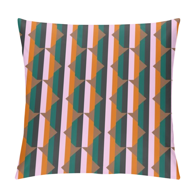 Personality  Abstract Creative Background With Repeated Shapes Pillow Covers