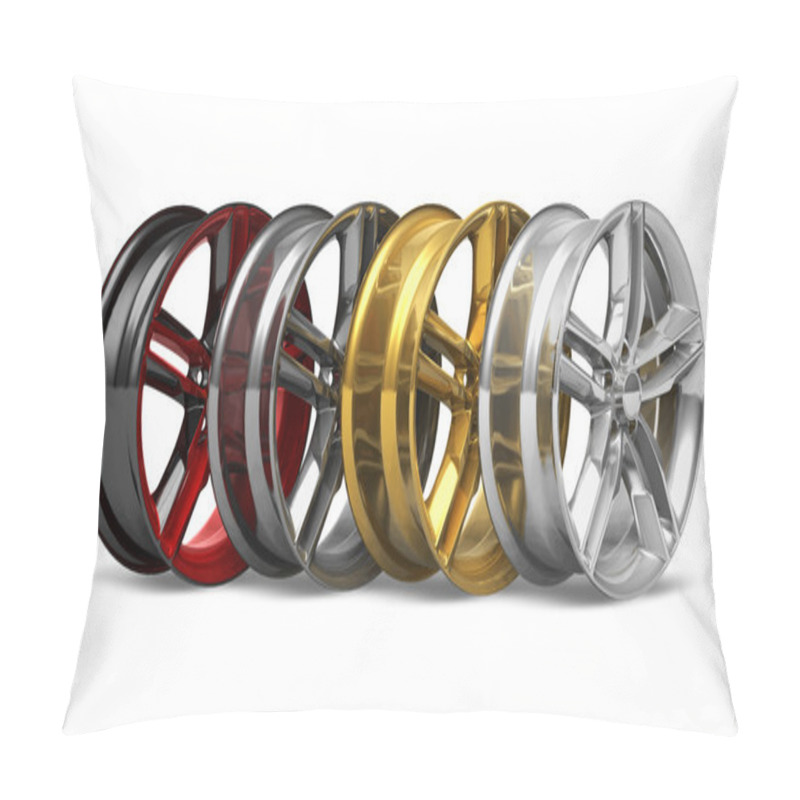 Personality  Set Of Wheel Disks Pillow Covers