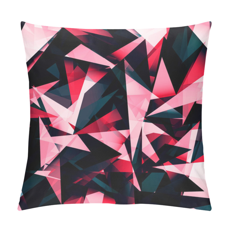 Personality  Abstract Geometric Background With Triangles. Modern Style Pillow Covers