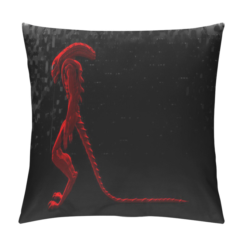 Personality  Xenomorph 3D Alien Model Creature Pillow Covers