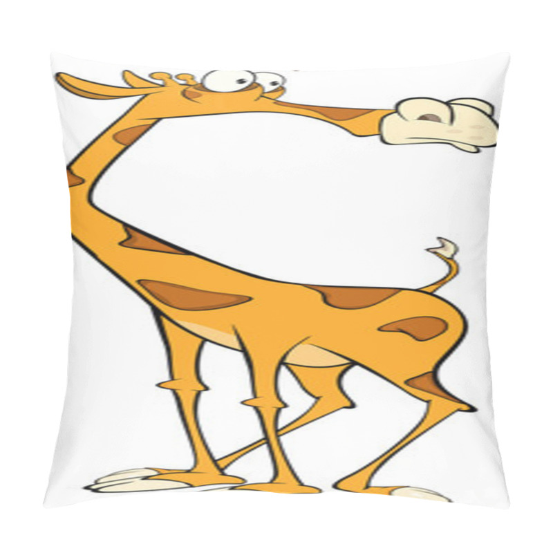 Personality  Funny Cartoon Giraffe Pillow Covers