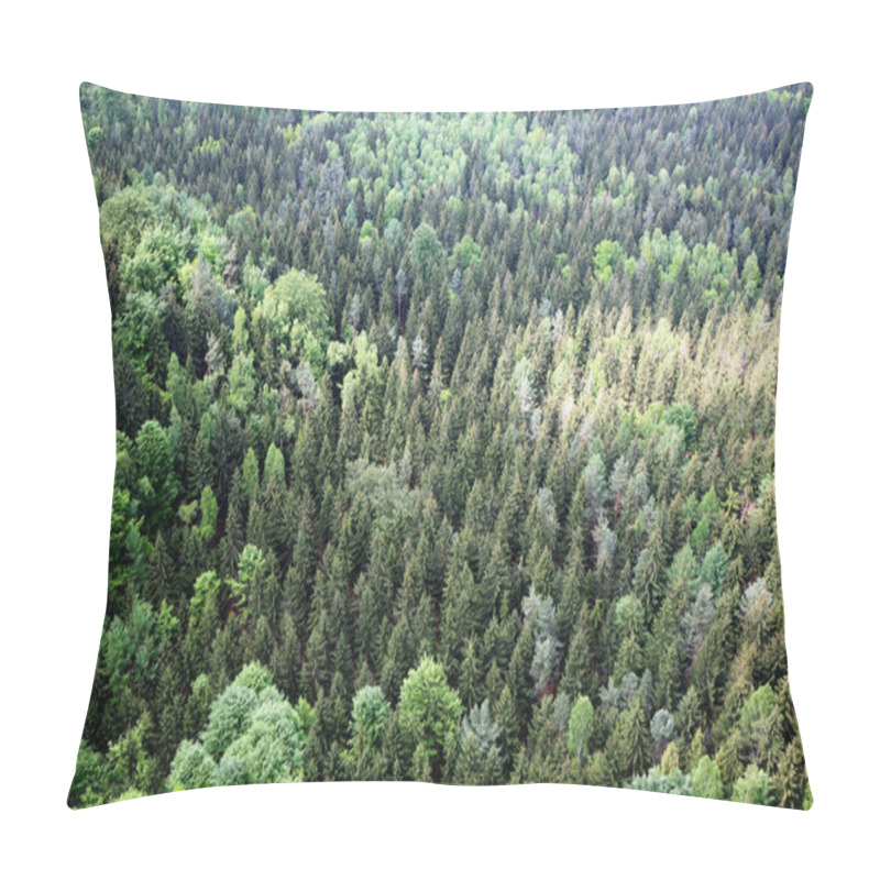 Personality  Forest Landscape From Above Pillow Covers