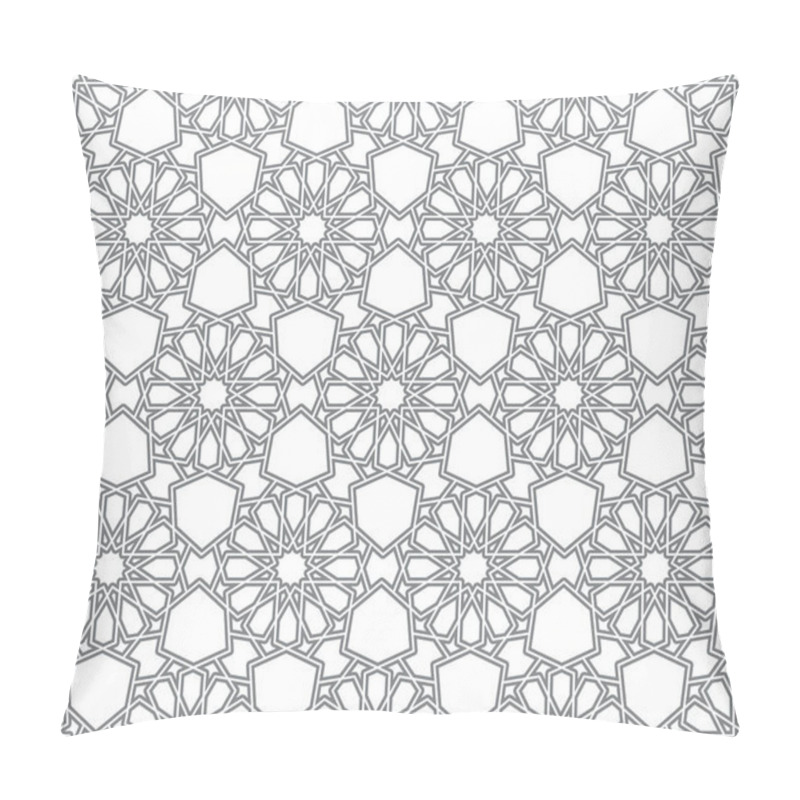 Personality  Seamless Girih Pattern. Traditional Islamic Design. Mosque Decoration Element. Seamless Geometric Pattern. Seamless Islamic Pattern. Background Vector Illustration. Morocco Seamless Vector Pattern. Pillow Covers