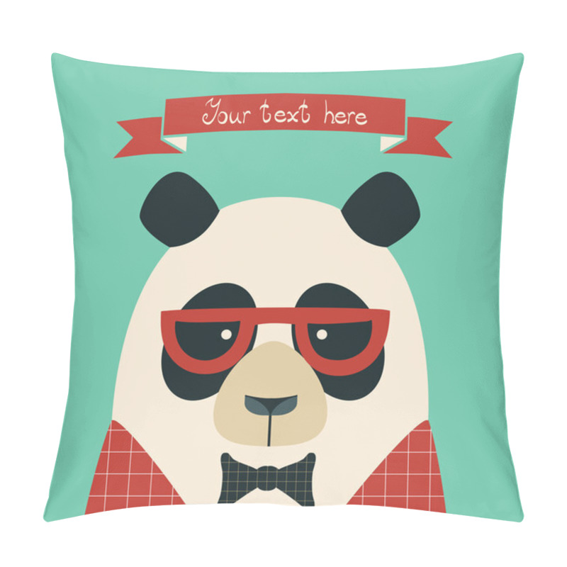 Personality  Bear Card. Pillow Covers