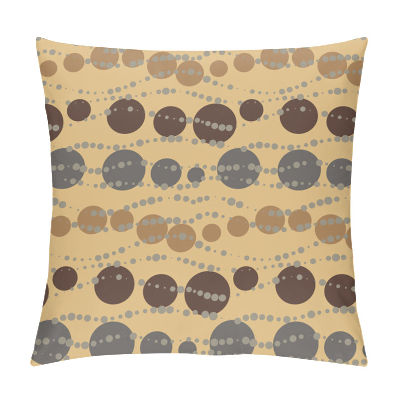 Personality  Vector Seamless Chocolate Retro Beads Pattern Pillow Covers