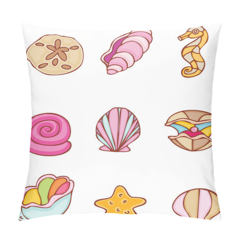 Personality  Set Of Seashells Pillow Covers