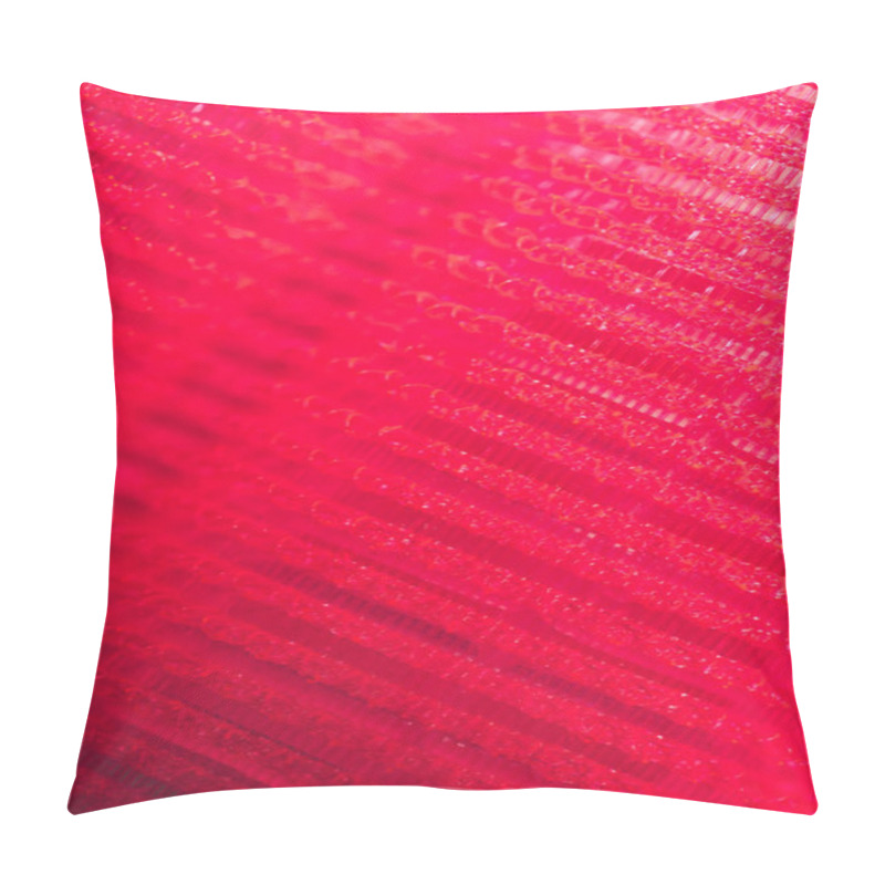 Personality  Macro Shot Of Red Hair Curler Texture Pillow Covers