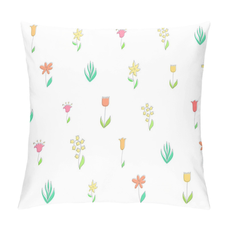 Personality  Pattern In Small Abstract Flowers Pillow Covers