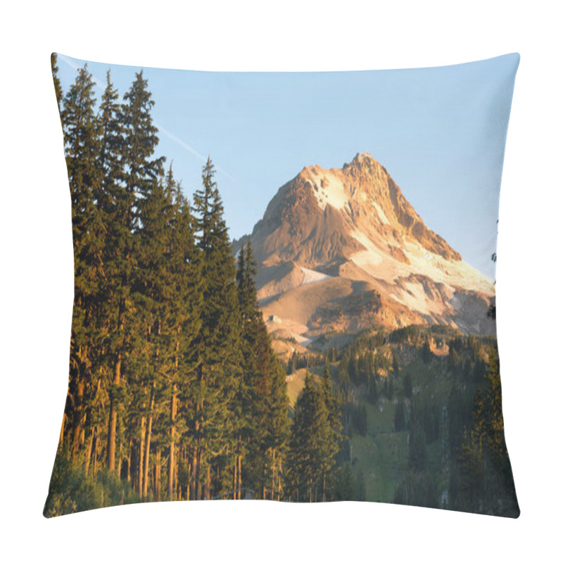 Personality  Sunrise Comes To The South Side Of Mount Hood Pillow Covers