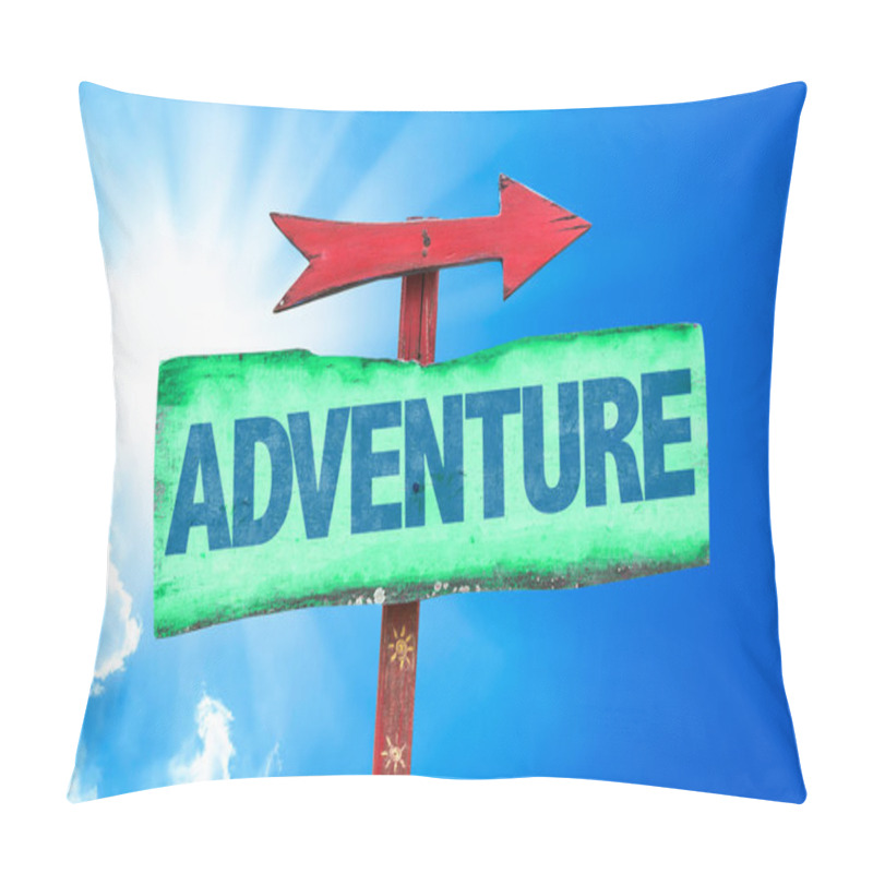 Personality  Adventure Text Sign Pillow Covers