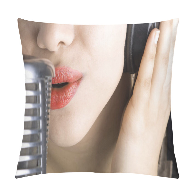 Personality  Portrait Of Beauty Young Woman  Pillow Covers