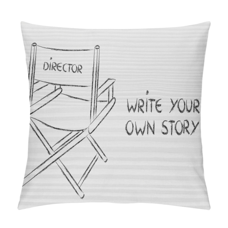 Personality  Director's Chair - Write Your Own Story Pillow Covers