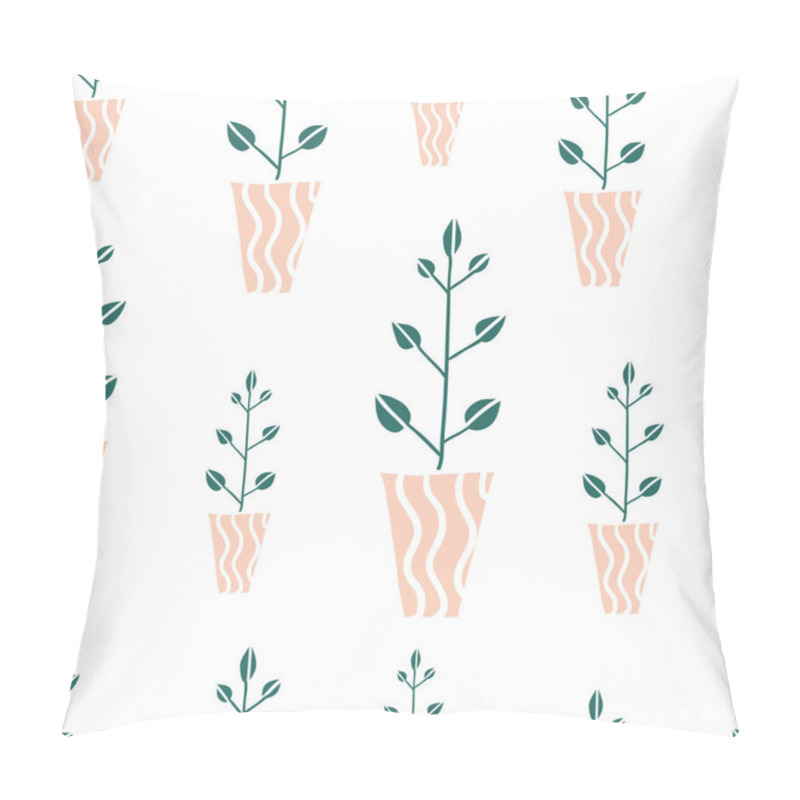 Personality  Seamless Pattern With Cute Hand Drawn Flowes Pillow Covers