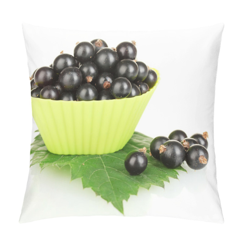 Personality  Fresh Black Currant In Silicone Mold Isolated On White Pillow Covers