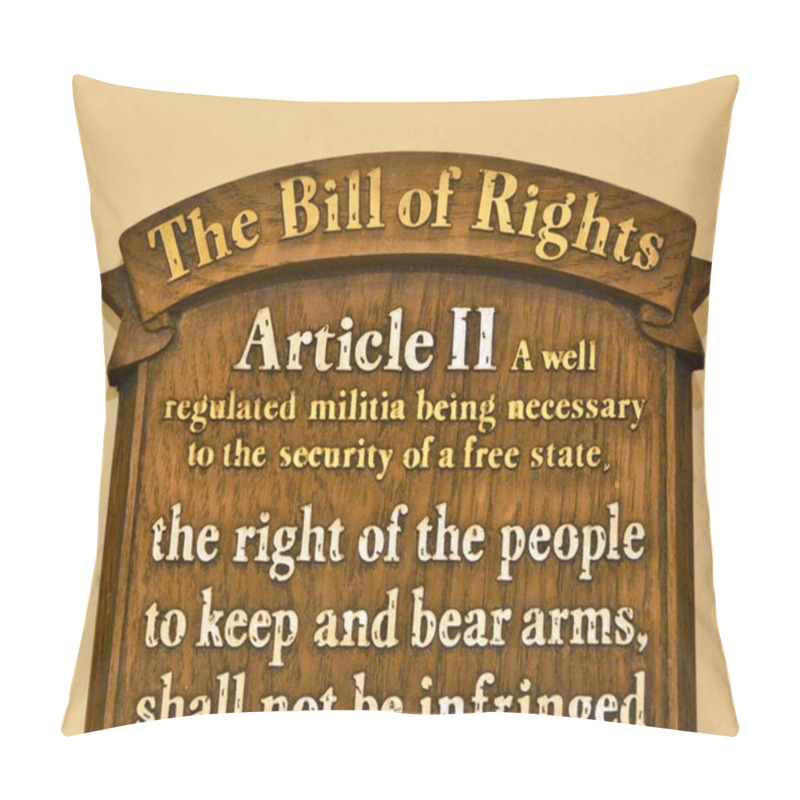 Personality  The Second Amendment To The United States Constitution Protects The Right To Keep And Bear Arms.  Pillow Covers