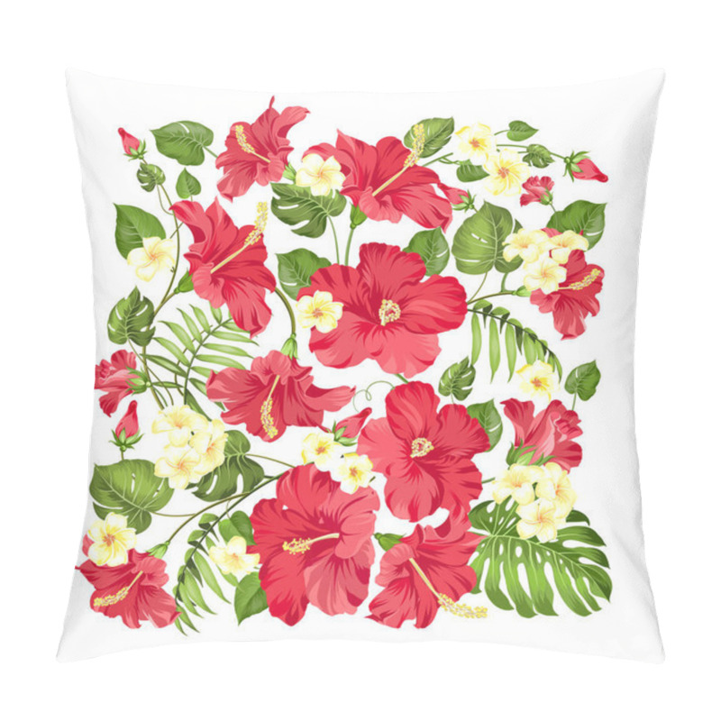 Personality  Awesome Pattern Of Tropical Flowers. Pillow Covers