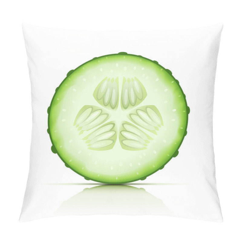 Personality  Ripe Cucumber Cut Segment Pillow Covers