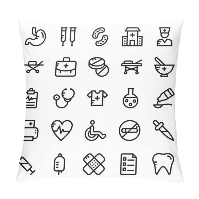 Personality  Medical And Health Vector Icons 1 Pillow Covers