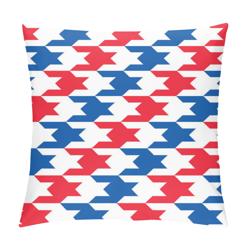 Personality  Patriotic Houndstooth Pattern Pillow Covers