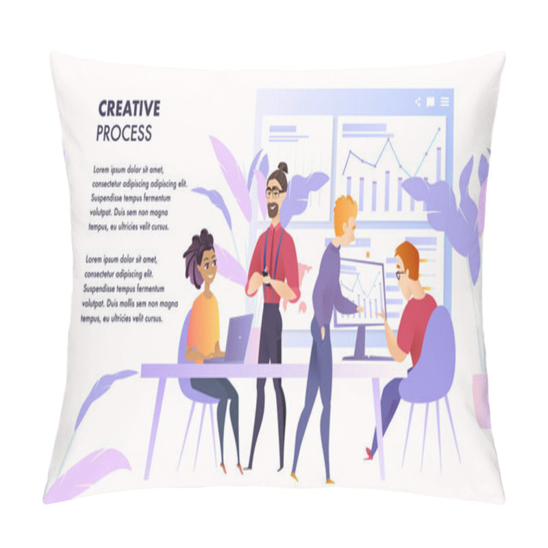 Personality  Illustration Working Space Team People Specialist Pillow Covers