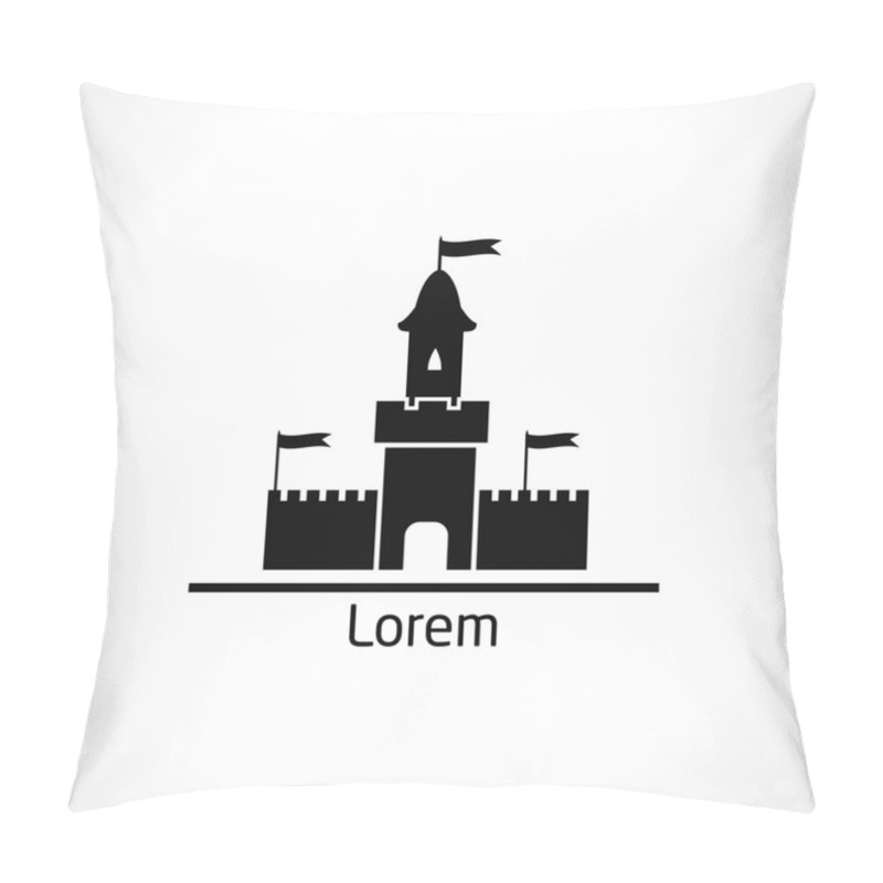 Personality  Castle Icon Pillow Covers