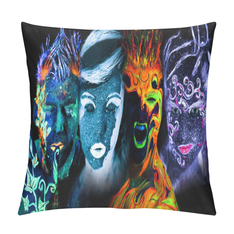 Personality  Four Elements: Earth, Fire, Air And Water Pillow Covers