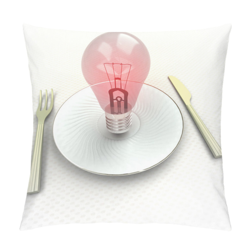 Personality  Pay Attention To What You Eat Advertisement Render Pillow Covers