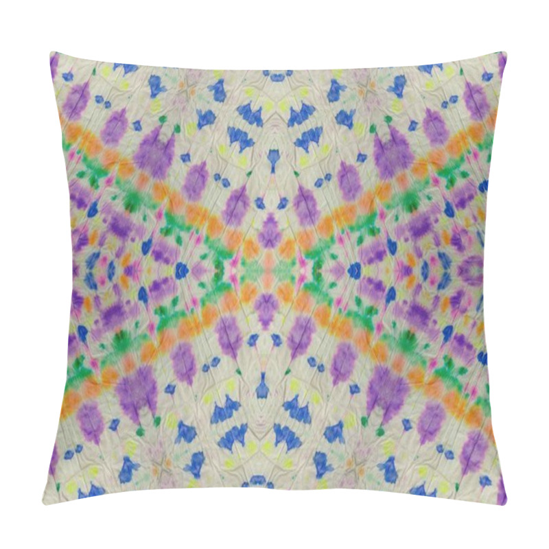 Personality  Ink Geometric Rainbow Blot. Wash Abstract Spot. Wash Tie Dye Stroke. Tie Dye Soft Seamless Grunge. Bright Aquarelle Pastel Concept. Ink Water Shape. Wash Ink Texture. Wet Creative Seamless Print. Pillow Covers