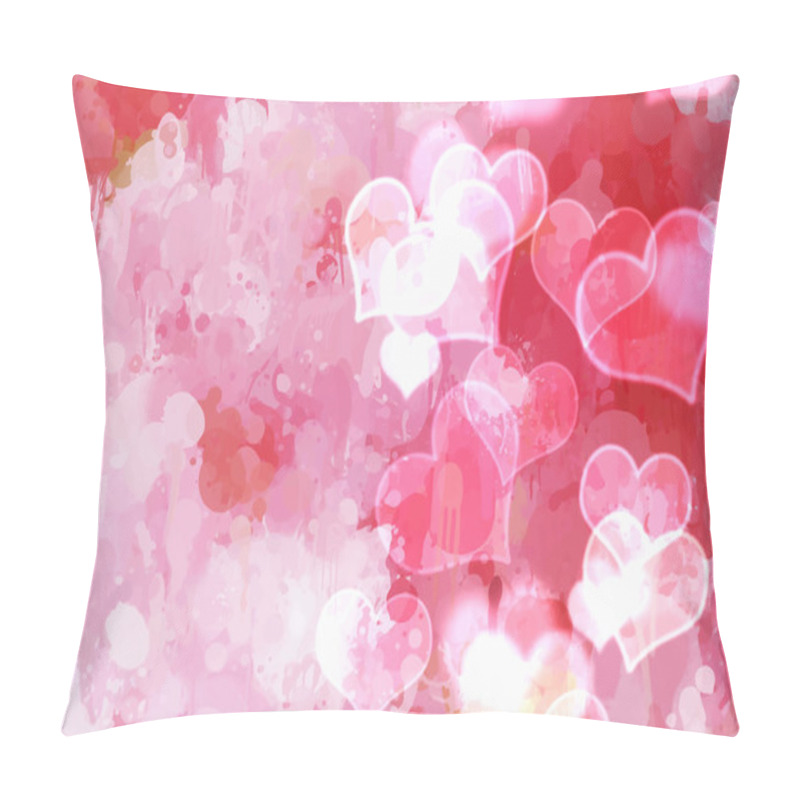 Personality  Pink Hearts Strokes Pillow Covers