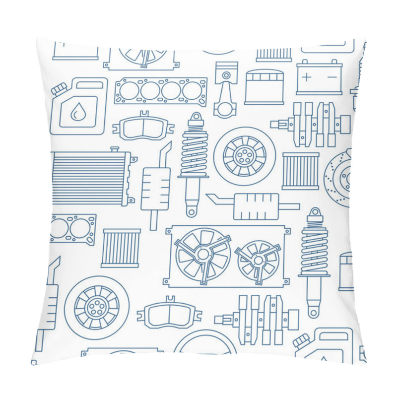 Personality  Auto Spare Parts Pillow Covers