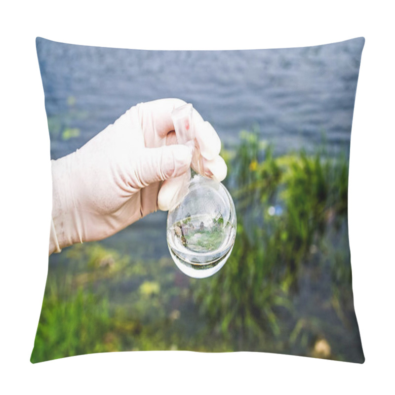 Personality  A Water Sample From The River. Water Intake. Water Abstraction.  Water Diversion. Pillow Covers