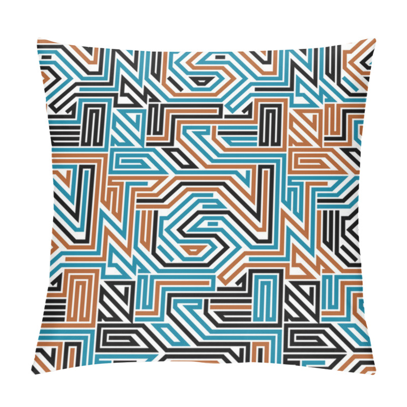 Personality  Abstract Circuit Board Seamless Pattern. Pillow Covers