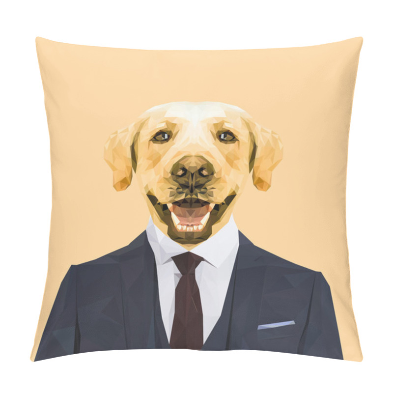 Personality  Labrador Dog In Suit Pillow Covers