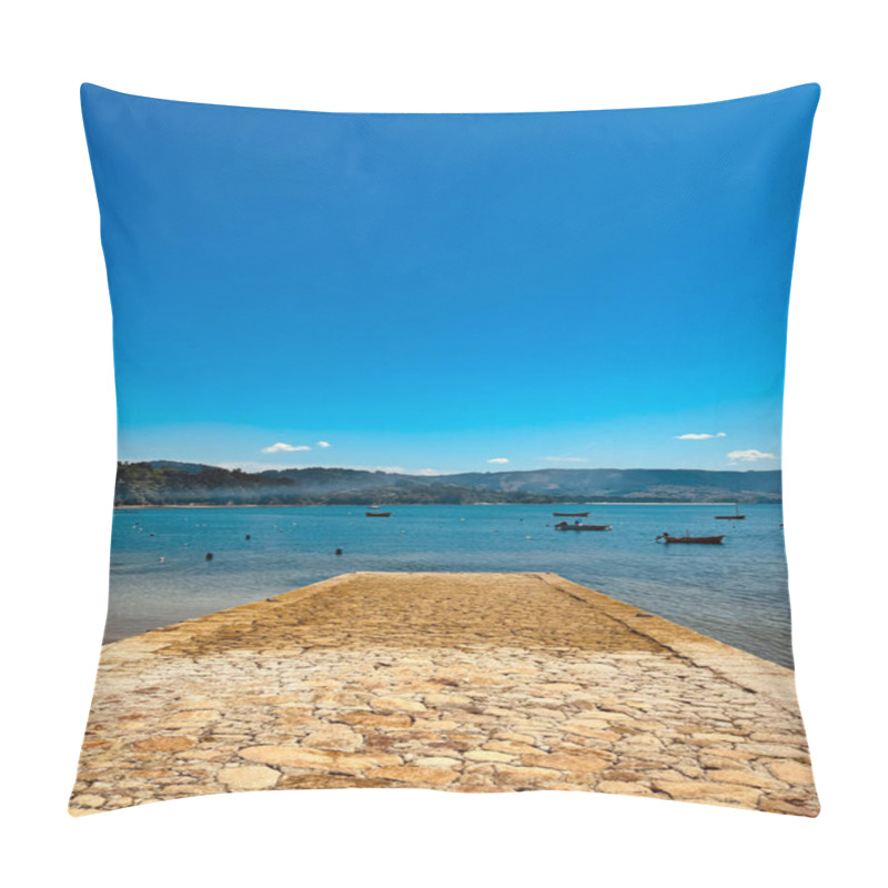 Personality  Beachside Tree Walkway. Beach In The Ocean . High Quality Photo Pillow Covers