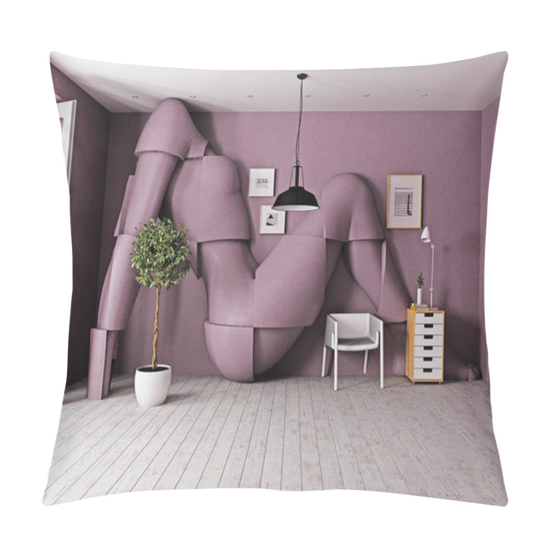 Personality  Woman Figure Decoration Concept Pillow Covers