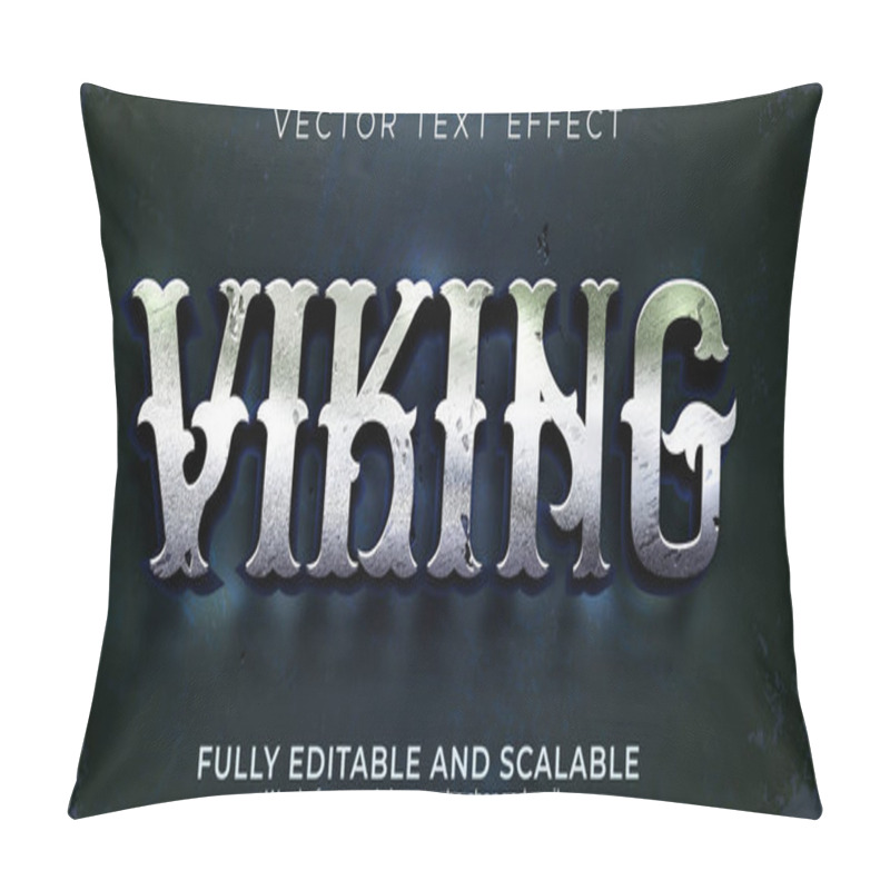 Personality  Viking Nordic Text Effect, Editable  Celtic And Medieval Text St Pillow Covers