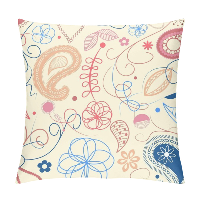 Personality  Floral Seamless Pattern Pillow Covers