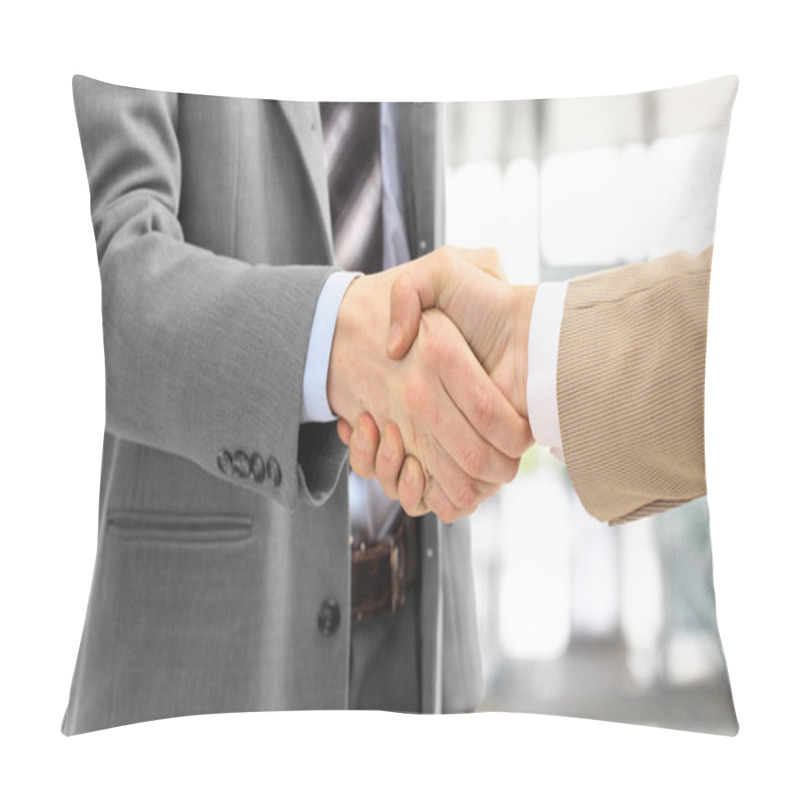 Personality  Handshake Isolated In Office Pillow Covers