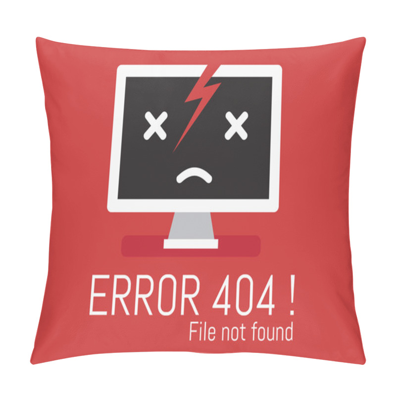 Personality  404 Error File Not Found On Website Page Pillow Covers