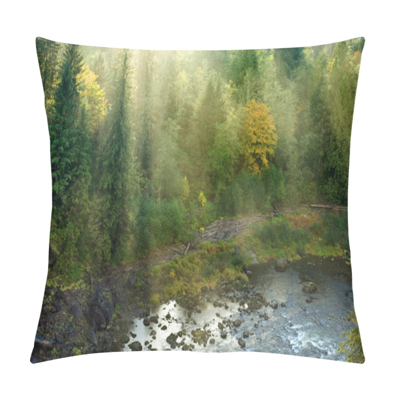 Personality  Mountain Stream Pillow Covers